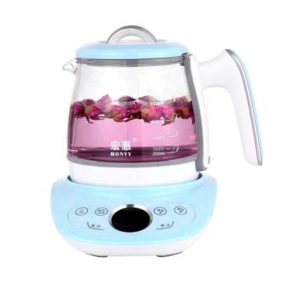 China 360 Degree Base Rotation Hot Popular Portable Small Capacity Desktop Mini Tea Or Coffee Electric Glass Kettle 0.8-1.2L for sale