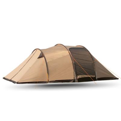 China Waterproof Camouflage Game Tmwo Family Camping Tunnel Tent/People Outdoor Space 5-8-10 Dinner Tent Field for sale