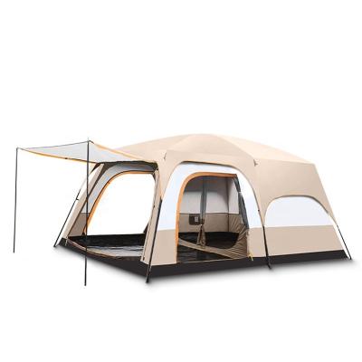 China Tmwo Double Tent Two Bedroom Waterproof Glamping Tent One Hall Outdoor Camping Tent Thickened Camouflage/Field Game for sale