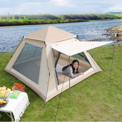 China Camouflage/Field Game Tamuwo Beach Tent Outdoor Camping Rain Proof Automatic Tent 5-8 People for sale