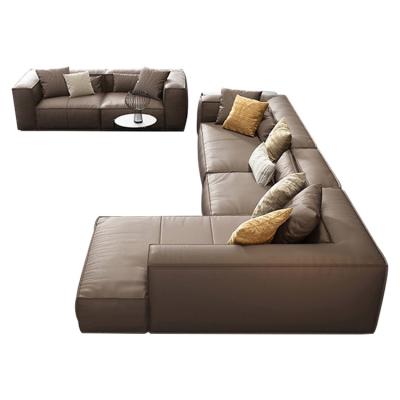 China Extended Manufacturer Direct Selling Leather Sofa Sectional Sofa Whit Home Room Use Simple Modern Design Living Best Price for sale