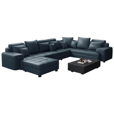 China Hot Sale Convertible Modern Minimalist Modern Home Fabric Living Room Furniture Recliner Corner Sofa And Loveseat Sectional Sets for sale