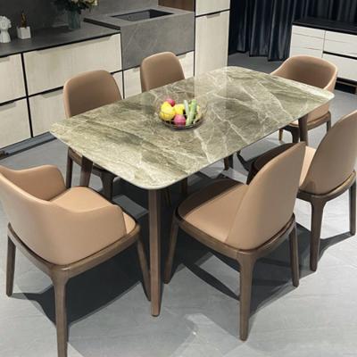 China 2021 Italy Square Convertible Cheap Modern Luxury Kitchen Factory New Comedor Home Furniture Rectangle Dining Table Marble for sale