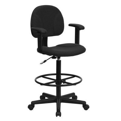 China (Size)Dot Pattern High Quality Hot Selling Black Adjustable Home Decor Fabric Swivel Chair Office Home for sale