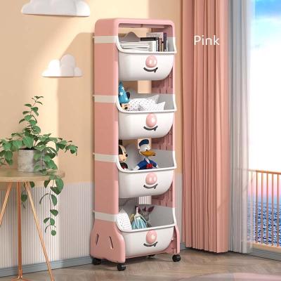 China DRAWER Hot Sale On Amazon Prepare To Child Storage Rack Baby Toys Storage Cabinet Multi Layer 2 Kids Book Storage Rack for sale