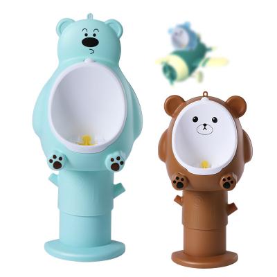 China Boys Urinating Toilet PP Height Adjustable Baby Toilet Boy Kids Training Toilet Cartoon Cute Wall Mounted Plastic Urinal Boy Stereo Adjustable for sale