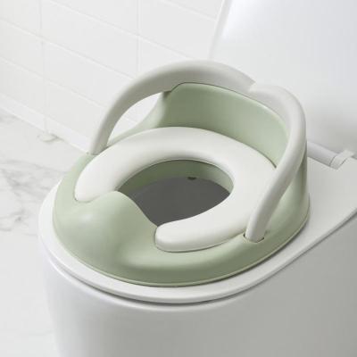 China Eco-freindly Kids Toilet Seat Kids Folding Travel Potty Training Seat Kids Potty Training Toilet with Handles for Kids for sale