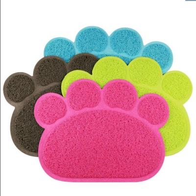 China New Washable Waterproof Pet Products Cat Litter Mat PVC Pet Mat Cat Litter Mat for sale