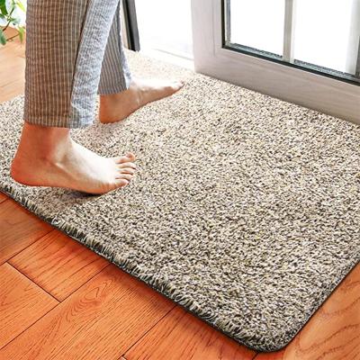 China Superb Washable Magic Clean Door Mat Door Mat Outdoor Absorb Mud Mat Cotton Mat for sale