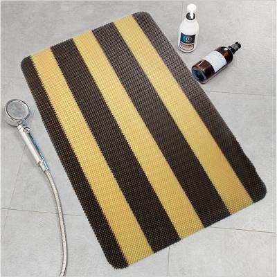 China Two Tone Color PVC Fish Ladder Door Mat Washable Waterproof Mat for sale