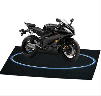 China Waterproof Motorcycle Garage Custom Printed PVC Floor Mats Logo Motorcycle Garage Mats for sale