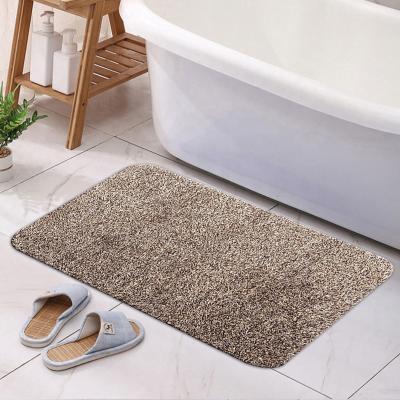 China Amazon Washable Hot Selling Magical Step To Clean Soft Cotton Microfiber Mat Mat And Super Absorbent for sale