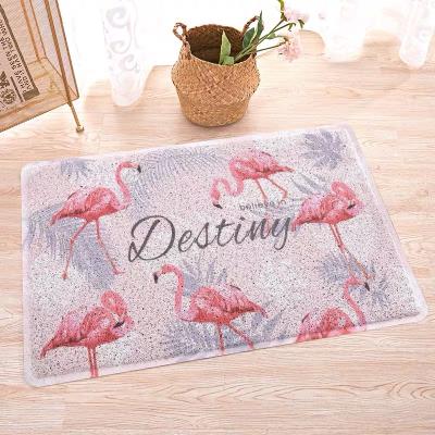 China Washable Waterproof PVC Backing Floor Door Mat Custom Printed Carpet Foot Mat for sale