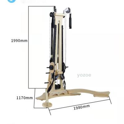 China Pilates Onemax Gyrotonic High Density Wooden Tower Pulley Oak Commercial Multi Function Equipment Gyrotonic For Strength Training for sale