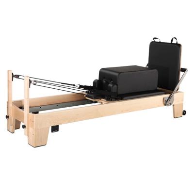 China Durable 2021 Most Popular Pilates Reformer White Maple Core Training Bed For Yoga for sale