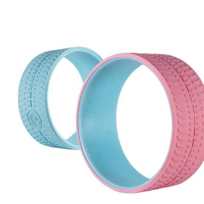 China Small set durable high quality soft body yoga roller wheel yoga roller wheel fitness silicone comfortable durable yoga wheel for sale