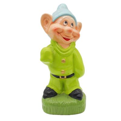 China Garden Deocration Garden Supplies Wholesales Custom Cute Gnome Set Dolls Seven Dwarfs Glazed Ornament Idea For Garden Decoration for sale