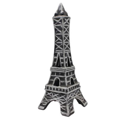 China Europe Garden Supplies Custom Handmade Craft Supplies Ceramic Paris Eiffel Tower Ornament Statues For Decoration for sale