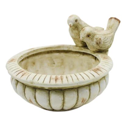 China Garden Deocration Garden Supplies Garden Decoration Bird Sculpture Ornament Balcony Basin Creative Home Decor Ceramic Craft for sale