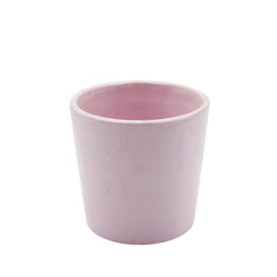 China Eco-Freindly Round Garden Wholesale Nordic Home Decoration Classic Pink Ceramic Flower Planter Pots for sale