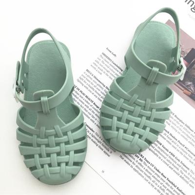 China Wholesale 2022 Greece Beach Baby Hole Flat Shoes Lightweight Kids Jelly Kids Classic Anti-skid Unisex Jelly Sandals For Kids for sale