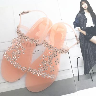 China Anti-Smell Women Platform Sandals Fashion PVC Sandals For Teens Girls Woman High Quality Shoes Open Toe Sandals Jieyang Shoes for sale