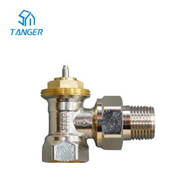 China 10mm 15mm Angled Thermostatic Radiator Valve Trv Angled Valve for sale