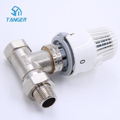 China TRV Thermostatic Radiator Head Straight Valve EN215 for sale