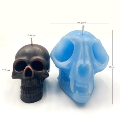 China Wholesale Skull Nosed Shape Candles Handmade Eco - Friendly Soy Wax Scented Candle for sale