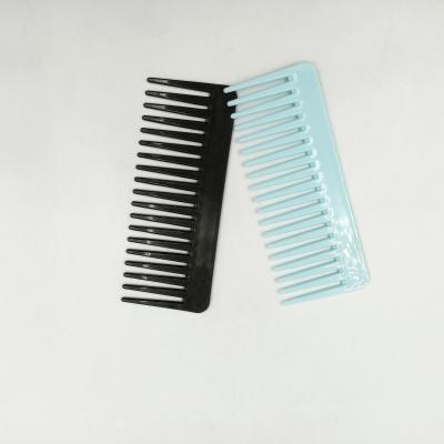 China Hot Sale Hair Comb Fashionable Common Modern Plastic Hair Comb Black Light Blue Color for sale