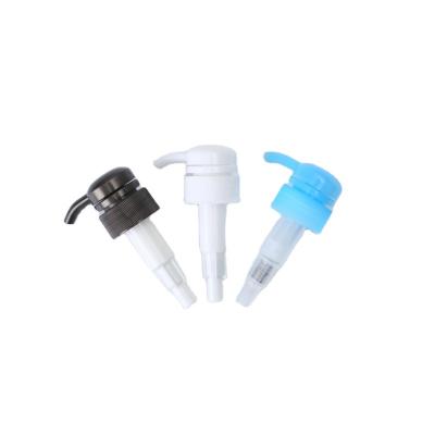 China Non Spill Hot Selling Porcelain-Made Through Non Spill Plastic Cap 28/410 Screw Push-Pull Lotion Pump For Bottles for sale