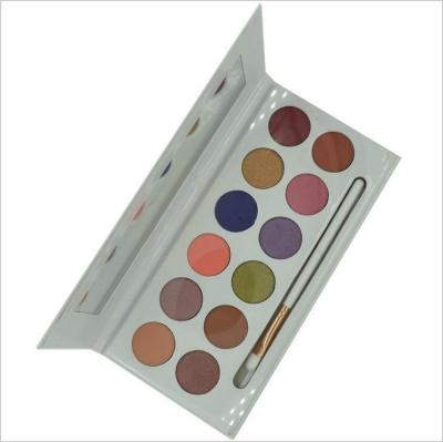 China Hot Sale Performance 12 Colors Private Label Waterproof Fine Eyeshadow Palette Custom Eyeshadow Palette for sale