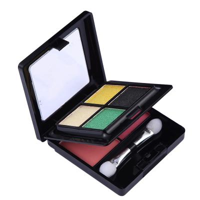 China Waterproof Makeup Beauty Cosmetics Double Floored 4 Color Eyeshadow Private Label for sale