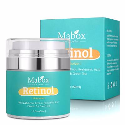 China Acne Treatment Mabox Retinol Moisturizer Face Cream Vitamin E Collagen Wrinkles Acne Hyaluroni Whitening Freckle Cream for sale