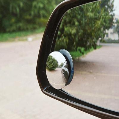 China Car 360 Convex Mirror Rear View Mirror Wide Angle Round Side Blind Spot Increase Viewing Angles Vehicle Small Wide Round Mirror for sale