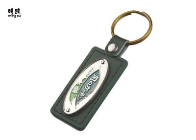 China Business Personalised Leather Keyring Modern Style Soft Enamel Fill Logo for sale