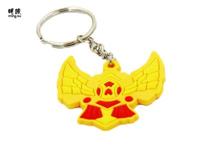 China Personalized Advertising Soft PVC Keyrings For Kids Long Chain for sale