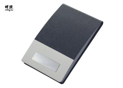 China Funky Square Business Card Holder Case For Men OEM / ODM Avaliable Front Side Logo for sale