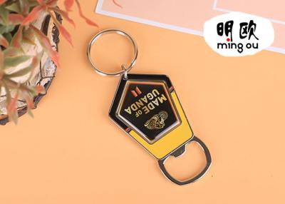 China Personifizierte Farbfülle-Bierflasche-Öffner Keychains geformt für Advertisting zu verkaufen