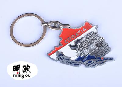 China Fashion Zinc Alloy 3D Custom Metal Keyrings Antique Tin Finishing 25g for sale