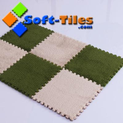 China 80kg/Cbm 30*30*1.0cm Interlocking Plush Carpet Tiles for sale