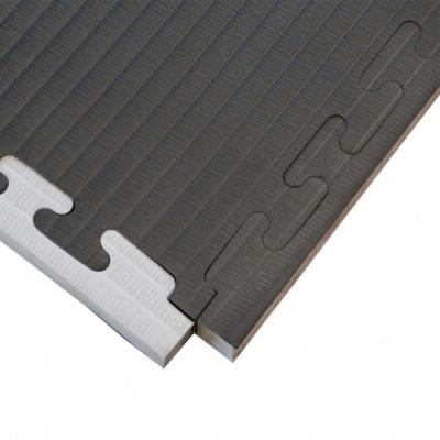 China Black Grey 20mm 1*1m Tatami Puzzle Mat / Exercise Floor Mat Tiles for sale