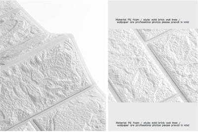 China 7mm weiße Steinwand-des Aufklebers 700mm des Schaum-Ziegelstein-Ziegelstein-Tapete/3d Breite zu verkaufen