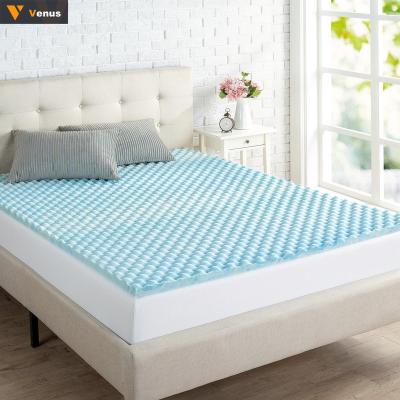 China High Density Cooling Gel Infused Memory Foam Mattress Bed Topper Pads Queen King Size Cooling Mattress for sale