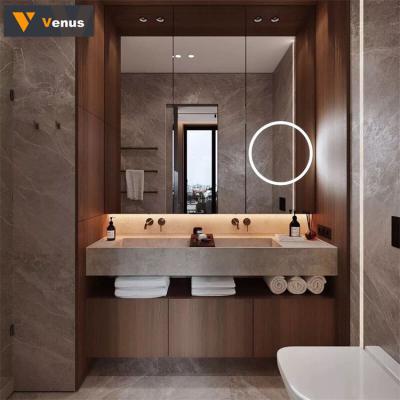 China Modern High Quality Modern Vanity Cabinet Medicine Cabinet Bathroom Furniture Hotel Bathroom Cabinet Set for sale