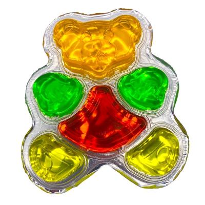 China Sugar Free OEM Assorted Fruit Bear Cartoon Shape Jelly Cup Pudding Jelly for sale