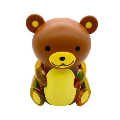 China Bear Sugar Free Halal Container Assorted Coconut Piggy Bank Bear Jar Jelly for sale