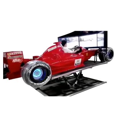 China Realistic surface layer simulation freebie f1 simulator driving simulator virtual reality games F1 3 axis 6 screen racing car simulator for sale