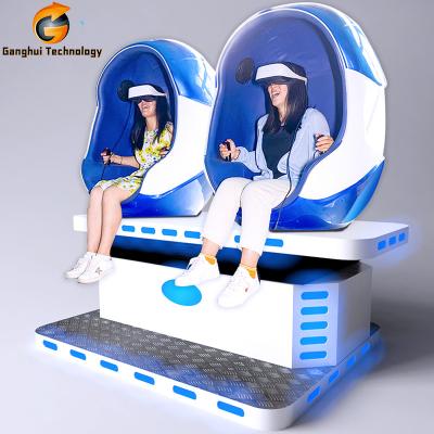 China New 9D VR Game Product Metal Double 360 ​​Degree Egg Chair Virtual Reality VR Simulator Game In Amusement Park for sale