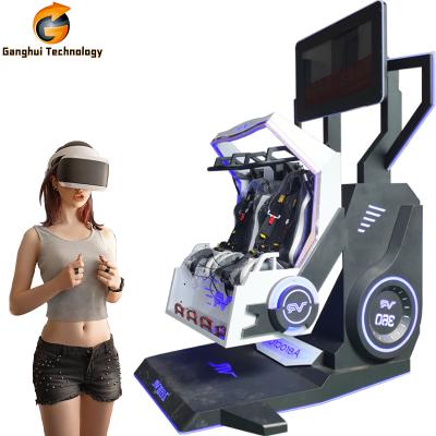 China Metal Amusement Park Virtual Reality Earn Money 9d VR 360 Degree Rotating Roller Coaster VR Cinema Simulator Game Machine Equipment for sale